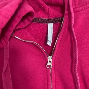 Hot pink old navy zip up sweater